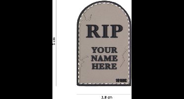 101 Inc Embleem 3D Pvc Rip Grijs  18027