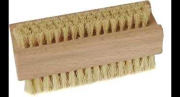 Nagelborstel - 10x - tweezijdig bezet - 9,3 x 3,6 cm - hout - manicure - pedicure borstel - Persoonlijke verzorging nagels