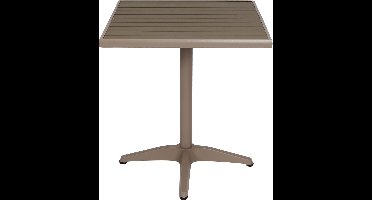 Brulo tuintafel - balkontafel - bistrotafel - bijzettafel - aluminium - PE - grijs