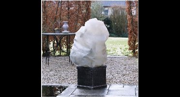 4x Plantenhoes tegen vorst met aantrekkoord beige H 1,5 meter x D 75 cm 50 g/m2 ï¿½ Winterafdekhoes ï¿½ Winterhoes voor planten ï¿½ Anti-vorst beschermhoes planten ï¿½ Vorstbescherming - Windbescherming