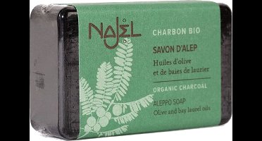 Najel - Aleppo Soap met actieve houtskool - 100gr - natuurlijke zeep