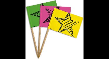 Folat - Neon Party prikkers - 36 stuks