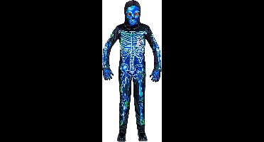 Giftig skelet blauw/zwart