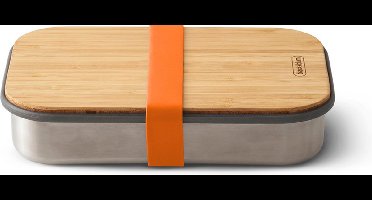 Black+Blum Bam Lunchbox - RVS - Oranje