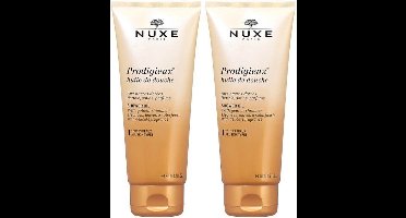 Nuxe Prodigieux Huile de Douche Olie - Doucheolie met goudkleurige parelmoerdeeltjes - 2 x 200 ml