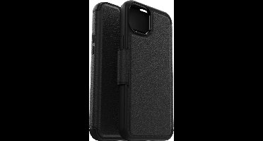 Geschikt voor OtterBox Apple iPhone 15 Plus Geschikt voor Mag Book Case Hoesje Leer - Zwart
