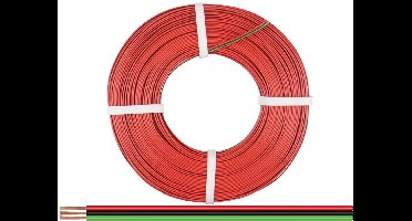 Donau Elektronik 325-014-50 Draad 3 x 0.25 mm² Rood, Zwart, Groen 50 m