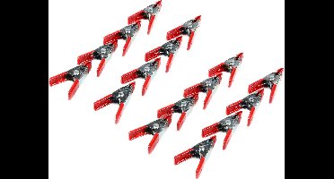 Benson Zeilklemmen/veerklemmen - 24x - staal - 5 cm - mini lijmklemmen