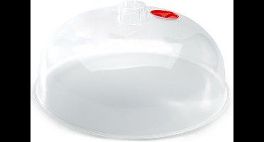 Plasticforte Magnetrondeksel - 25 cm - transparant - kunststof - 25 x 10,5 cm - keukenhulpmiddelen