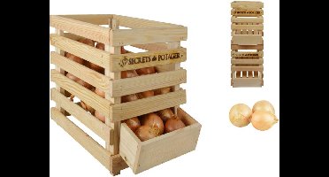 Houten uienkrat