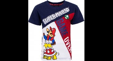 Super Mario - t-shirt - game over - jongens - maat 7 jaar