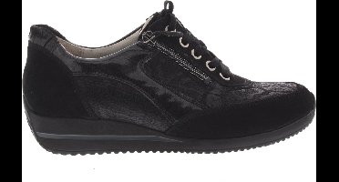 Dames Veterschoenen Waldlaufer Himona 980008-415-991 Zwart - Maat 4