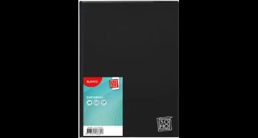 1x SOHO Schrift A5 BLANCO harde kaft 192 vel - Zwart - Gratis Verzonden