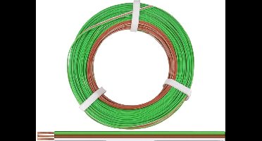 Donau Elektronik 325-485-50 Draad 3 x 0.25 mm² Groen, Bruin, Wit 50 m