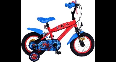 Ultimate Spider-Man Kinderfiets - Jongens - 12 inch - Blauw/Rood - Twee handremmen