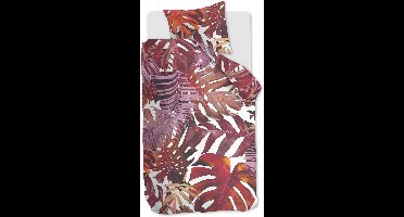 Ambiante Noèlle dekbedovertrek - Eenpersoons - 140x200/220 - Rood