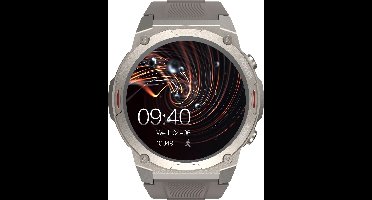 HiFuture FutureGo MIX2 Smartwatch - Horloge Heren & Dames - HD AMOLED Touchscreen - Bluetooth 5.3 - Hartslagmeter - Stappenteller - Slaapmonitor - Waterdicht - Compatibel met Apple iOS- en Android-apparaten - Kleur: Solace Grijs