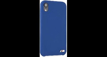 Backcase hoesje - BMW - Effen Blauw - Silicone geschikt voor iPhone XR