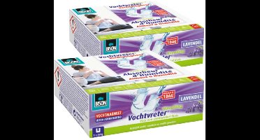 2x Bison Vochtvreter Vochtmagneet Lavendel 450 gr
