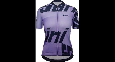 Santini Karma Logo Korte Mouw Wielertrui Paars XS Vrouw