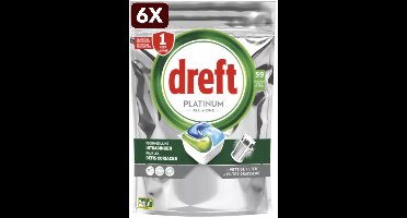 6 x Dreft Platinum Allin1 - 59 tabs 879g original Vaatwastabletten