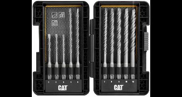 CAT DA03901 - Booraccessoire Set - 10 stuks - SDS-Plus - Chroom-Vanadiumstaal