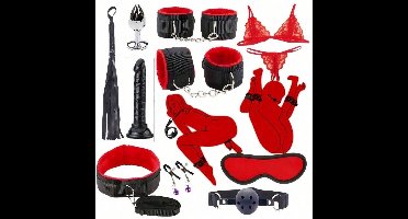 Oneay 10-delige seksspeeltjesset voor volwassenen, SM-flirtset voor stellen in de slaapkamer, bondage-accessoires, seksspeeltjes voor Valentijnsdag en Kerstmis, SM-training