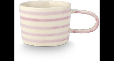 VT Wonen Mok Stripes Lila Keramiek 350 ml