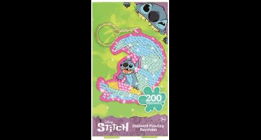 Stitch diamond paint sleutelhanger