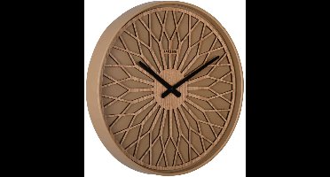 Karlsson Wandklok Girasol - Mokka - Ø40.6cm - Wandklok Modern