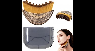 1 Stuks Lymfedrainage Gezichtsborstel - Ergonomisch Ontwerp voor Precise Huidcontact - Gezicht Contouring Tool voor Dagelijkse Skincare Routine - Draagbaar Gua Sha Alternatief
