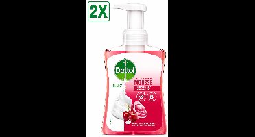 2 x Dettol Handzeep Zachte Mousse - Antibacterieel - Roos & Kersenbloesem - 250 ml