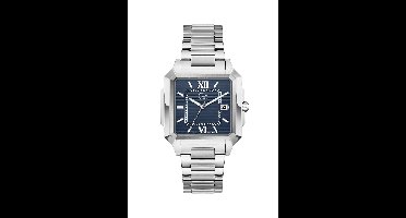 Gc Gc Squarecut Quartz Analoog Horloge Zilvertint En Blauw Behuizing: 100% Roestvrij Staal | Armband: Roestvrij Staal 41 mm Z74001G4, Z74003G7, Z74004G9
