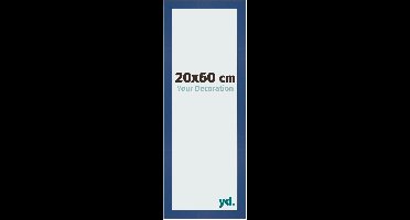 Your Decoration - Fotolijst 20x60 cm - MDF - Donkerblauw - Bologna