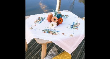 Vervaco - Tafelkleed kit Ocean breeze - PN-0227409 - Borduren - Borduurpakket - Borduurpakket volwassenen - Borduurpakket kind