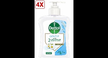 4 x Dettol Handzeep Kamille & Katoenbloesem (Gentle) 250ml - Kalmerend