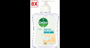 8 x Dettol Handzeep Gevoelige Huid - 250 ml