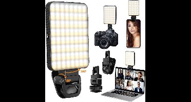 Invullicht - Oplaadbare LED - Draagbaar invullicht voor selfies - 3 verlichtingsstanden voor laptops/telefoons