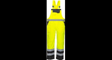Portwest Twee Kleuren Amerikaanse Overall - Ongevoerd S488 - Geel/Zwart - 5XL