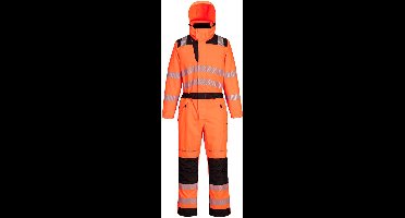 Portwest PW3 Hi-Vis Regenoverall PW355 - Oranje/Zwart - S