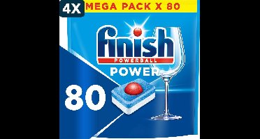 4 x Finish Power All in One Regular Vaatwastabletten - 80 capsules