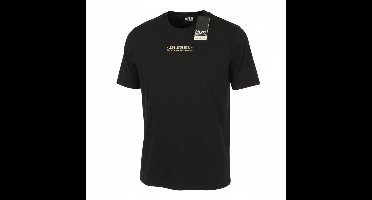 Diesel T-just-l4 heren T-shirt zwart katoenen ronde hals pull-on korte mouw - XL