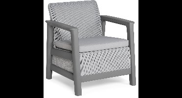 Keter Scandi Linea Loungestoel - 2 stuks - Lichtgrijs