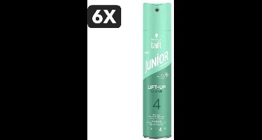 6 x Taft Junior Lift-Up Volume 4 Haarspray – 250 ml