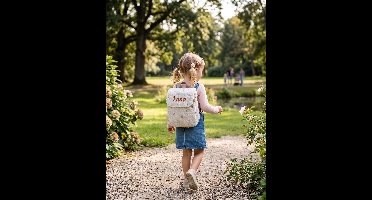 Jollein Teddy rugtas lovely met geborduurde naam