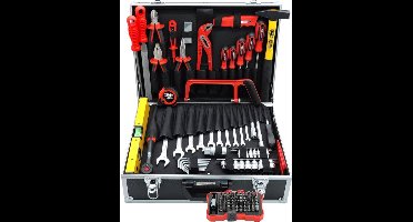 Aluminium Gereedschapskoffer – Gereedschapsset – Gereedschapskist – Dopsleutelset – Klusset – Duurzaam Chroom-Vanadium Staal – Versterkte Aluminium Behuizing