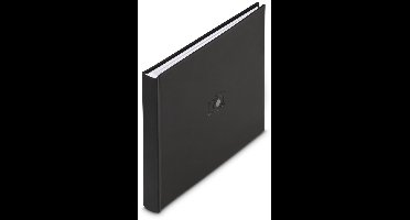 Boekalbum Hanni, 28x24 cm, 50 witte pagina's, zwart