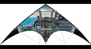 Vlieger Cockpit Bestuurbaar 150 X 66 CM