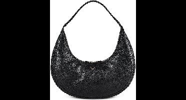 GUESS schoudertas Petra Hobo Black zwart