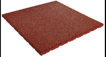 IVOL Rubber tegels 20 mm - 0.5 m² (2 tegels van 50 x 50 cm) - Rood